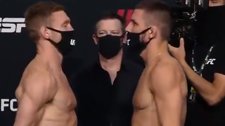 UFC: Mateusz Gamrot - Scott Holtzman. Pierwsze spotkanie twarzą w twarz (WIDEO)