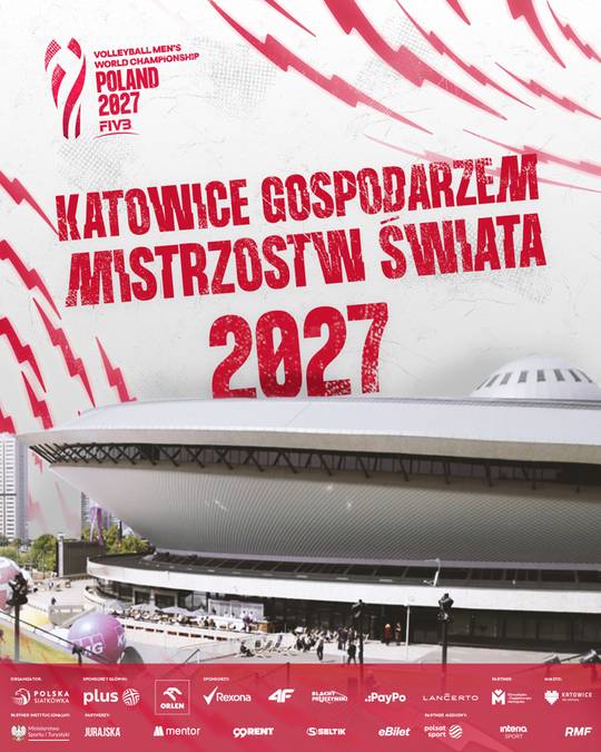 Katowice współgospodarzem Mistrzostw Świata w siatkówce 2027