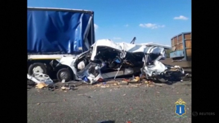 Rosja: Zderzenie ciężarówki i minibusa. Zginęło 16 osób