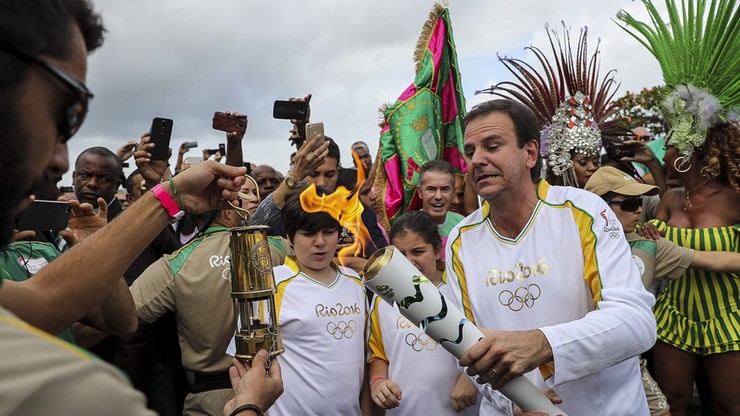 Rio 2016: Pochodnia z ogniem olimpijskim dotarła do miasta-gospodarza
