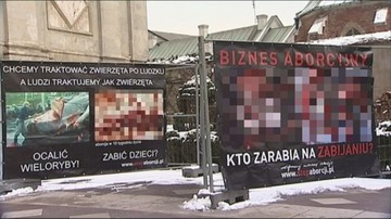 69 proc. badanych za zakazem wywieszania drastycznych antyaborcyjnych banerów