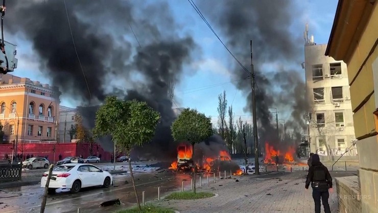 Wybuchy w Kijowie. Eksplozje w centrum stolicy Ukrainy