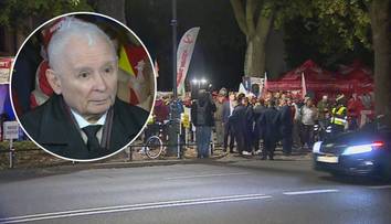Jarosław Kaczyński pojawił się pod TK. 