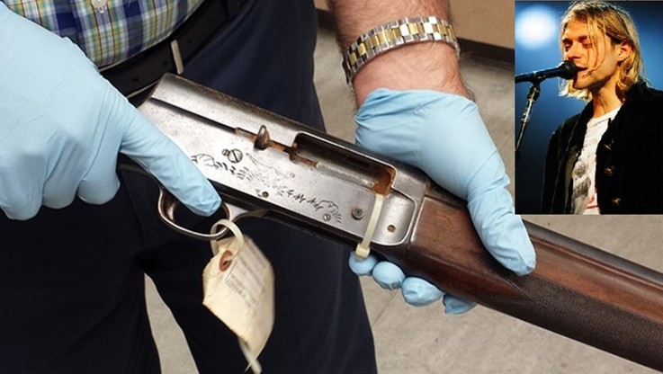 Policja pokazała broń, z której zastrzelił się Cobain. Aby uciąć spekulacje