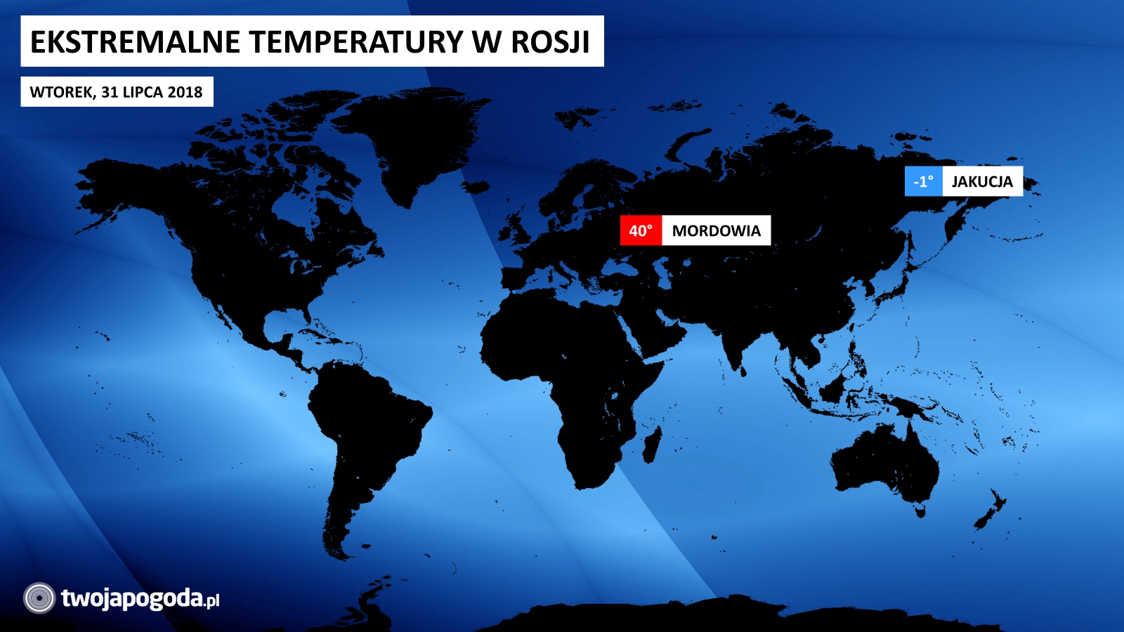 Skrajności temperatury w Rosji