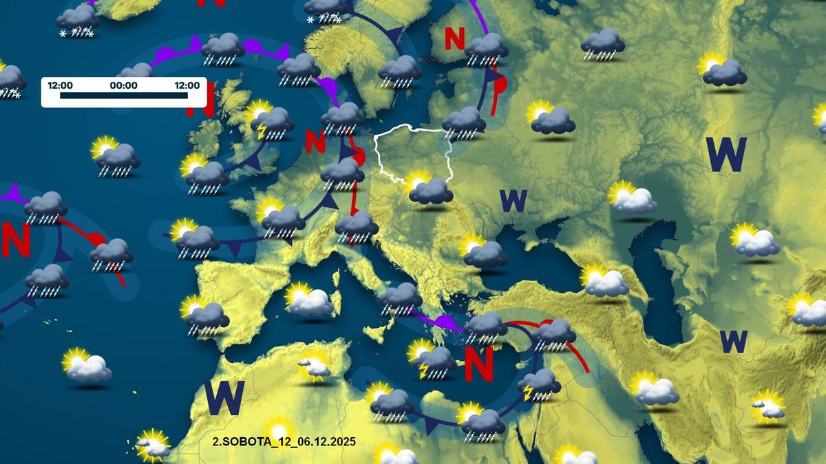 Sobota będzie pochmurna w praktycznie całej Polsce. Przejaśnienia możliwe będą tylko lokalnie
