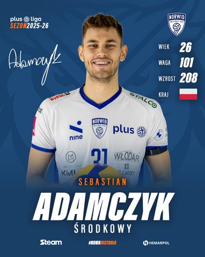 Steam Hemarpol Politechnika Częstochowa - skład na nowy sezon 2025/2026. Siatkarze, trener, transfery