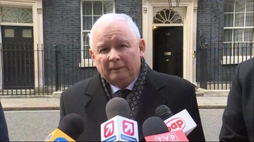Kaczyński o spotkaniu z May: rozmawialiśmy o przyszłości Polaków w Wielkiej Brytanii