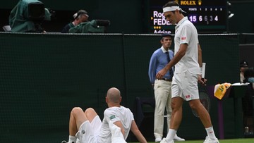 Wimbledon: Kłopoty Federera i krecz jego rywala