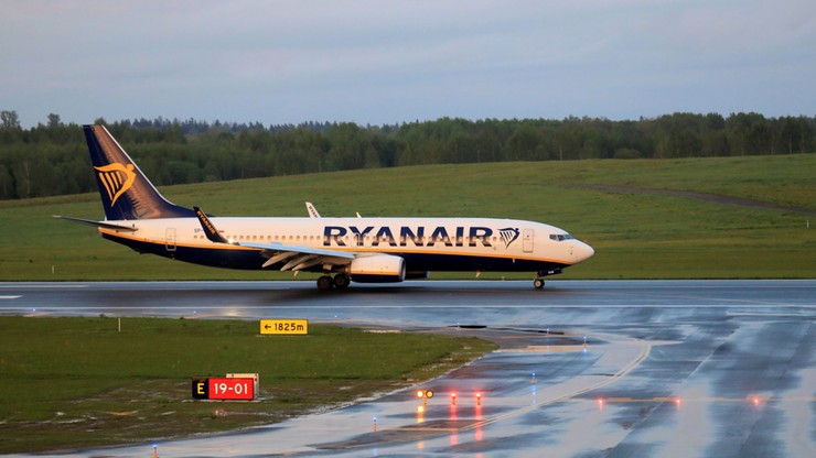 Informacja o bombie na pokładzie Ryanaira. Białoruskie władze: autorzy podpisali się jako Hamas