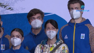 Wzruszająca scena. Ukraińscy łyżwiarze figurowi oklaskiwani podczas otwarcia mistrzostw świata