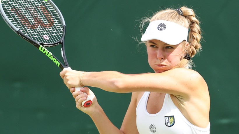 WTA w Granby: Magdalena Fręch bliska odpadnięcia. Polkę "uratował" deszcz