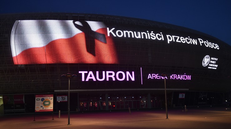 Iluminacja świetlna w Krakowie w rocznicę wprowadzenia stanu wojennego