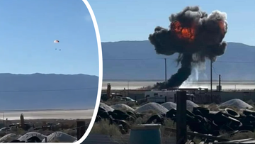 Katastrofa amerykańskiego F-16. Pilot cudem zdążył się katapultować