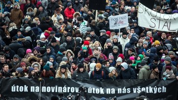 Marsze żałobne i demonstracje po śmierci dziennikarza na Słowacji