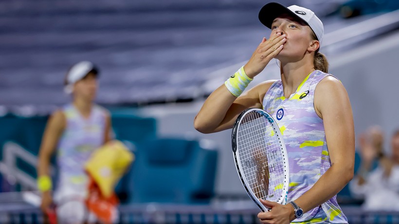 WTA w Miami: Świetna gra i pewny awans Igi Świątek do ćwierćfinału