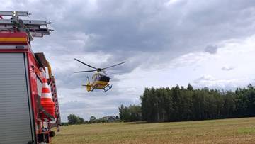 Chcieli rozpalić ognisko, doszło do wybuchu. Lądowały dwa śmigłowce LPR