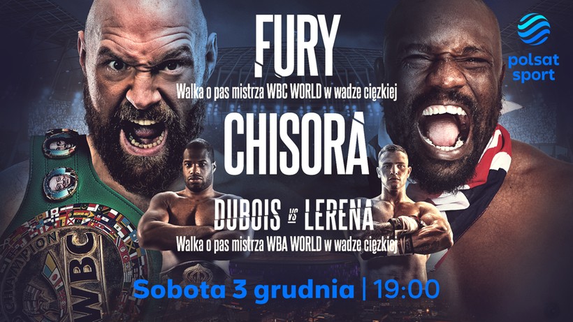 Finał trylogii Tyson Fury - Dereck Chisora w Polsacie Sport