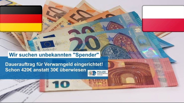Co miesiąc płaci 30 euro mandatu. Niemiecka policja chce by przestał