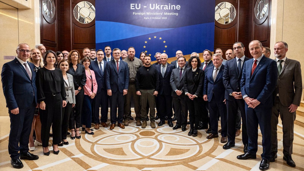 Ukraina. Historyczne spotkanie członków Unii Europejskiej w Kijowie