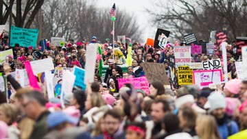 "My, naród, jesteśmy silniejsi niż strach". Setki tysięcy uczestników Marszu Kobiet w Waszyngtonie