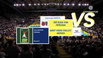 Sir Susa Vim Perugia – Mint Vero Volley Monza. Skrót meczu