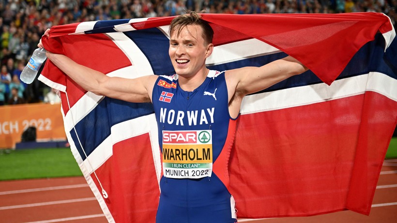 ME Monachium 2022: Karsten Warholm bezkonkurencyjny w biegu na 400 metrów przez płotki