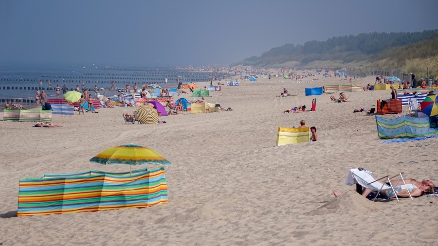 Plaża w Dziwnowie w woj. zachodniopomorskim. Fot. TwojaPogoda.pl