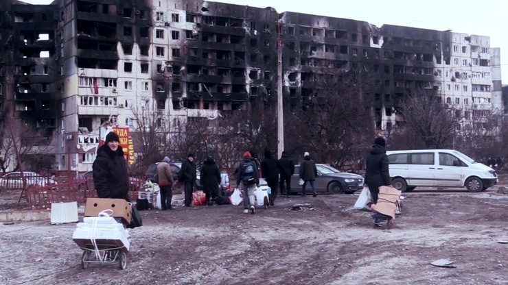 Wojna w Ukrainie. Mariupol - wizytówka wschodniej Ukrainy niemal zrównana z ziemią
