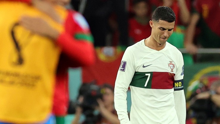 Łzy Cristiano Ronaldo po odpadnięciu z MŚ 2022 w Katarze
