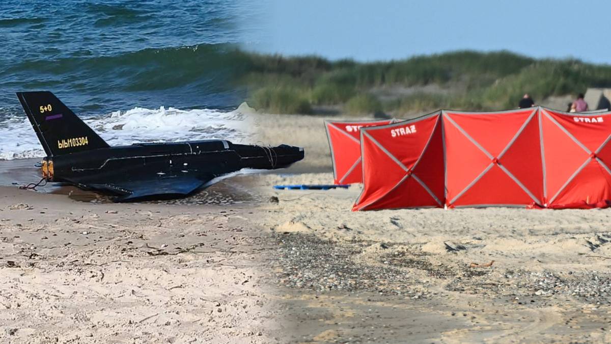 Dron na plaży w Rusinowie. Nowy komunikat wojska
