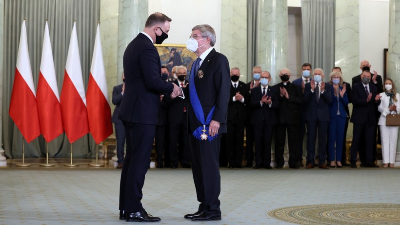 Prezydent Andrzej Duda odznaczył szefa MKOl Thomasa Bacha