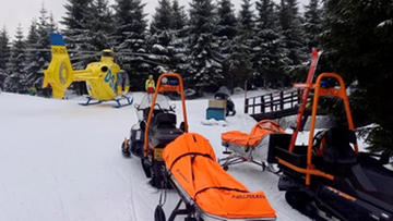 Turysta potknął się i spadł 300 metrów po oblodzonym zboczu w Tatrach