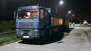 Ciężarówka przeładowana o ponad 15 ton. Z zepsutymi hamulcami
