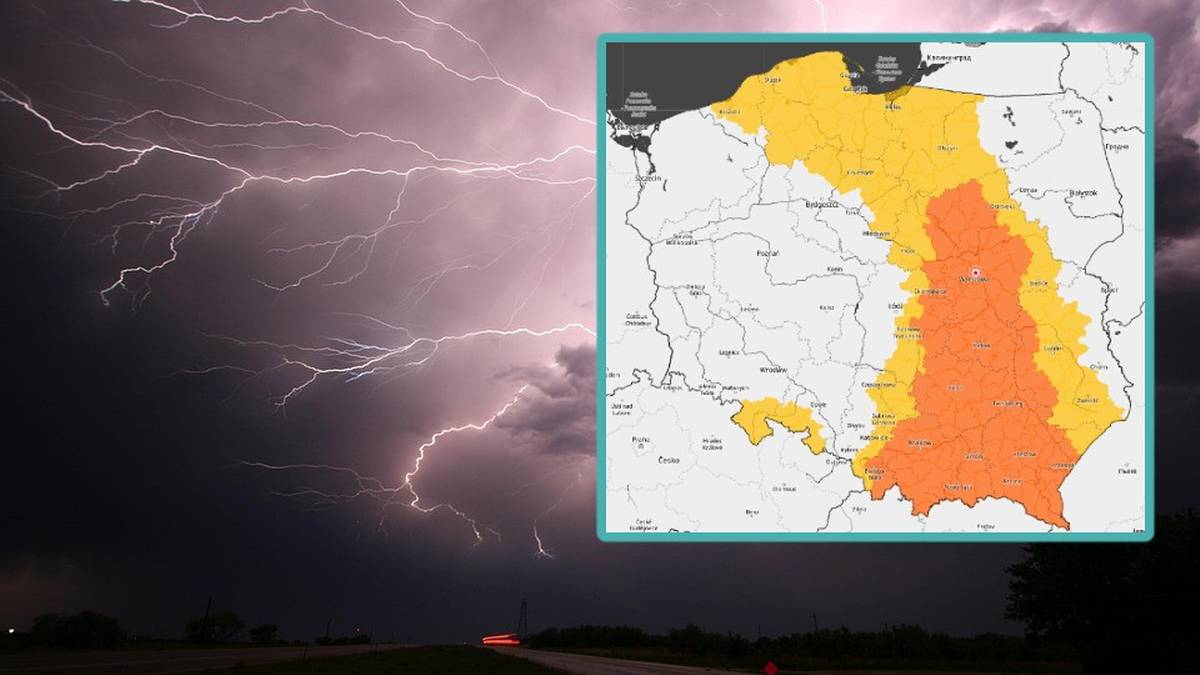 Nawałnice z gradem nad Polską. Pogodowy alert RCB dla siedmiu województw