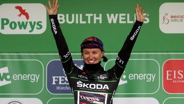 Katarzyna Niewiadoma na drugim stopniu podium Giro d'Italia kobiet