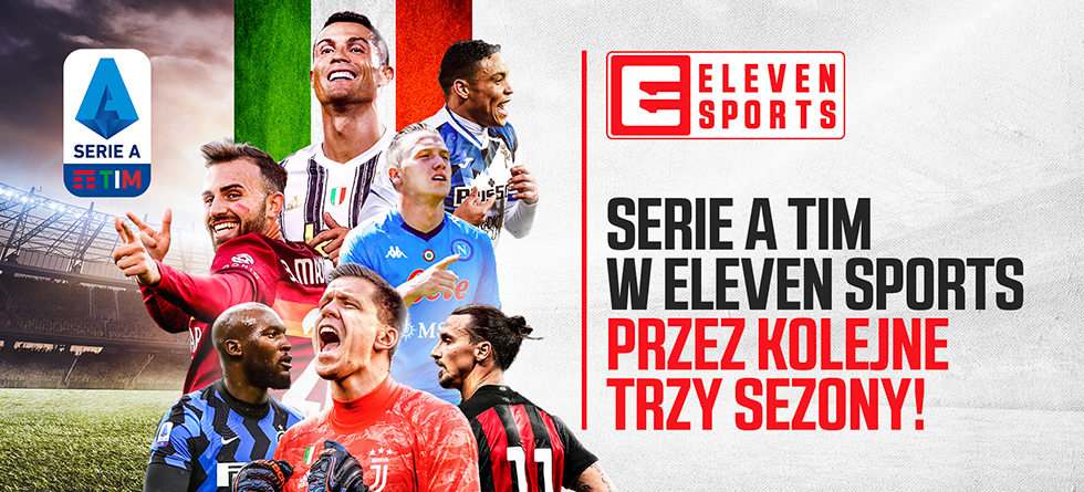 Piłkarskie rozgrywki włoskiej Serie A TIM przez trzy kolejne sezony tylko w Eleven Sports