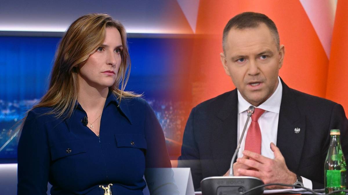 Magdalena Sobkowiak-Czarnecka i prezydent Karol Nawrocki podczas rozmowy.