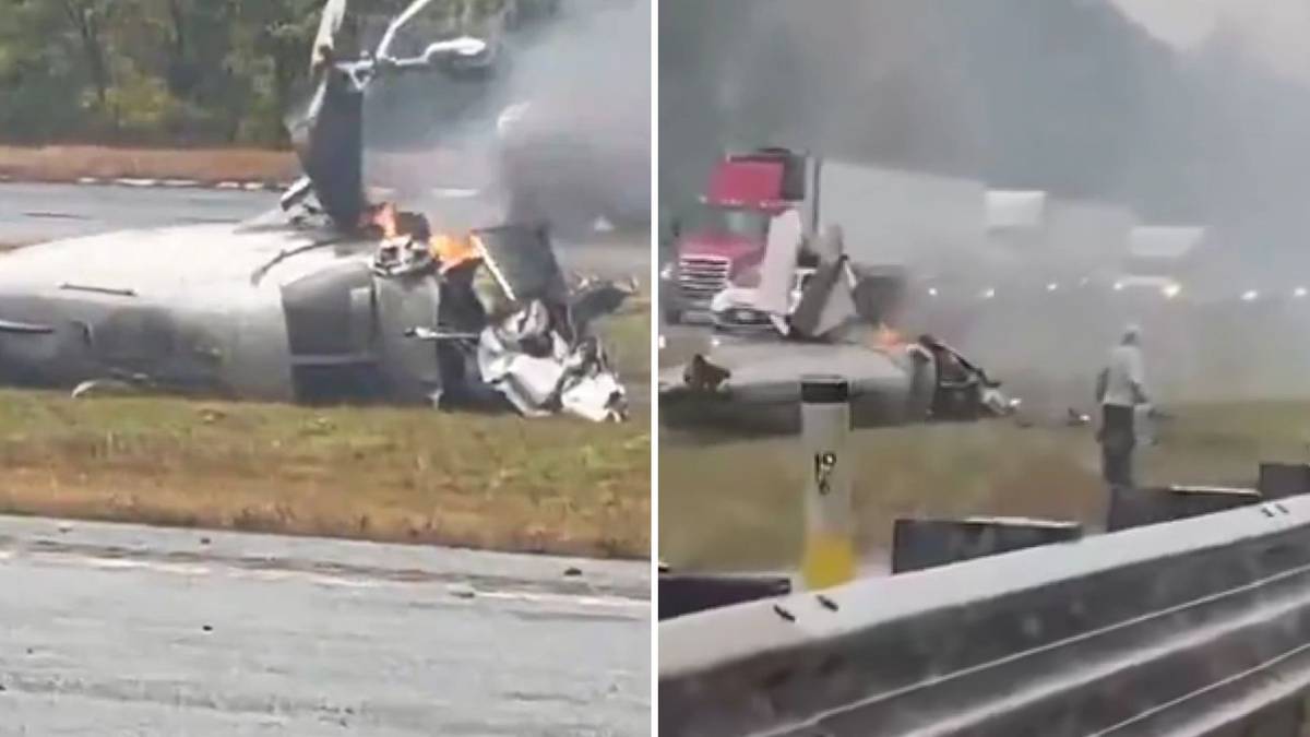 Katastrofa lotnicza w USA. Samolot runął na autostradę, są ofiary