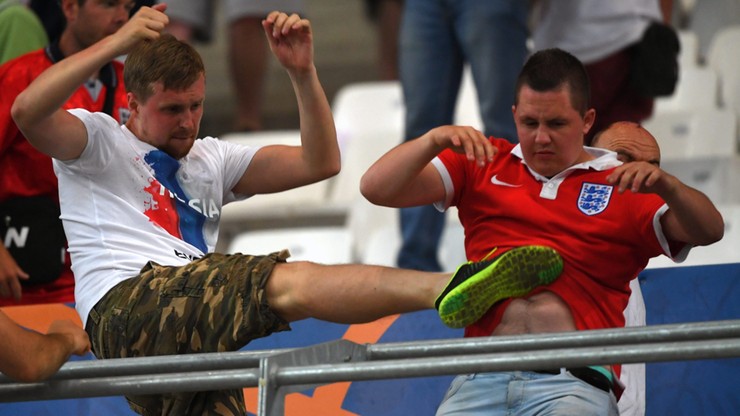 Euro 2016: UEFA zajmie się atakiem rosyjskich pseudokibiców podczas meczu z Anglią