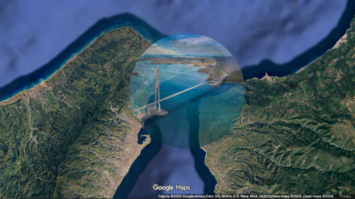 Najdłuższy most wiszący miał powstać w Europie. Megaprojekt w cieniu kryzysu