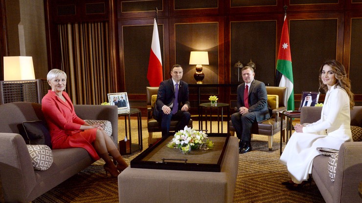 "Jordania krajem zbliżonym sojuszniczo do UE i NATO". Duda spotkał się z królem Abdullahem II