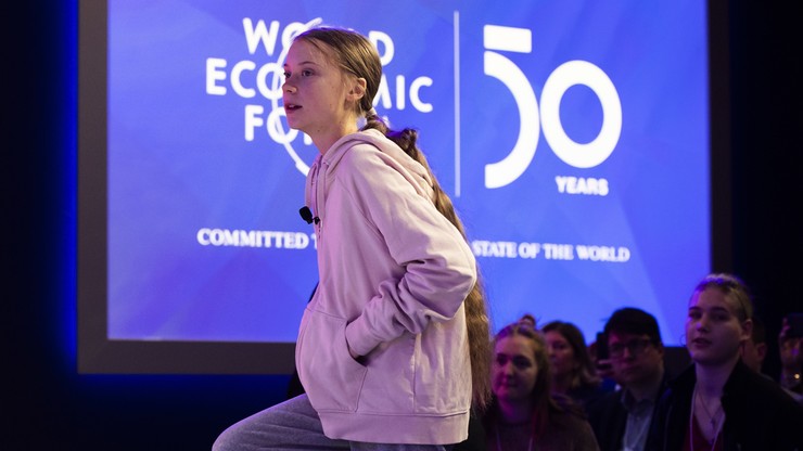 "Praktycznie nic nie zrobiono dla klimatu". Greta Thunberg w Davos