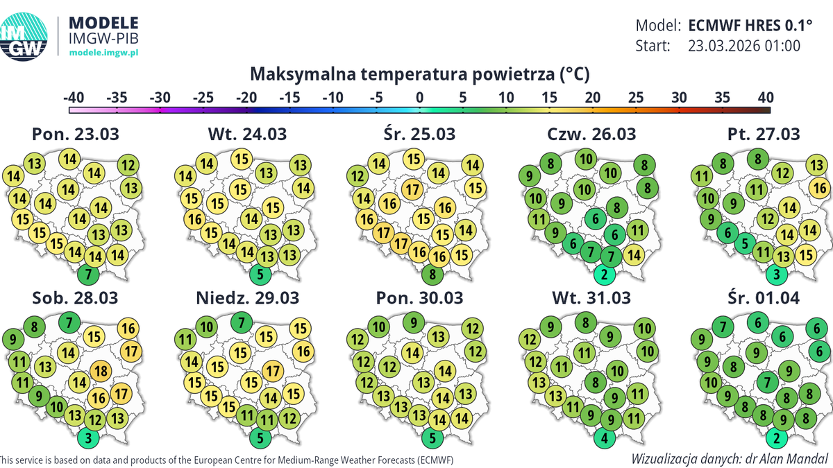 Z prognoz IMGW wynika, że pod koniec marca może nas czekać wyraźne ochłodzenie
