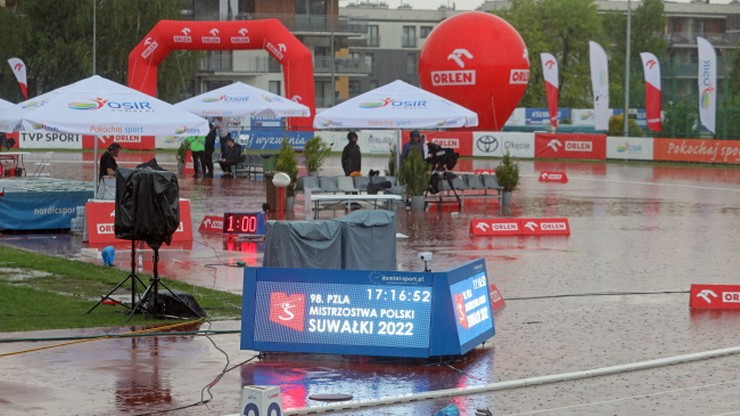 Deszcz przerwał mistrzostwa Polski w Suwałkach