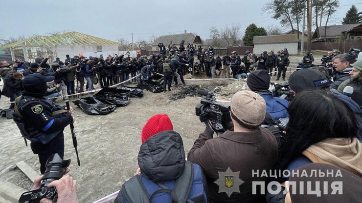 Wojna w Ukrainie. Prawie 90 proc. zabitych w Buczy cywilów zostało rozstrzelanych