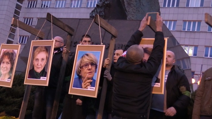 Sprawa wieszania na szubienicach zdjęć europosłów wraca do prokuratury