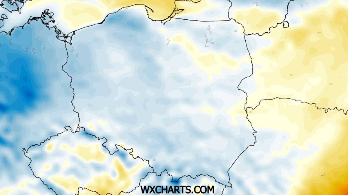 Piątek będzie zdecydowanie chłodniejszy od czwartku, w całej Polsce