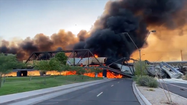 Arizona, USA: katastrofa kolejowa na moście. "Scena jak z piekła"
