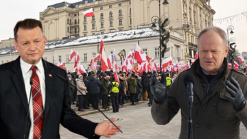 Wojna o SAFE. Protest przed Pałacem Prezydenckim i specjalna konwencja PiS